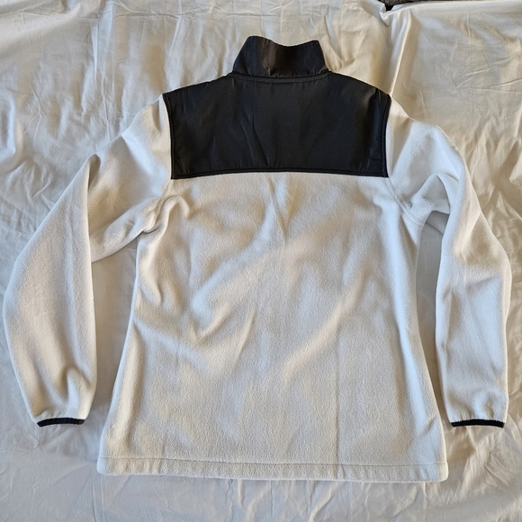Fila Sport Women's Medium White Gray Fleece Full-zip Jacket - Picture 4 of 11